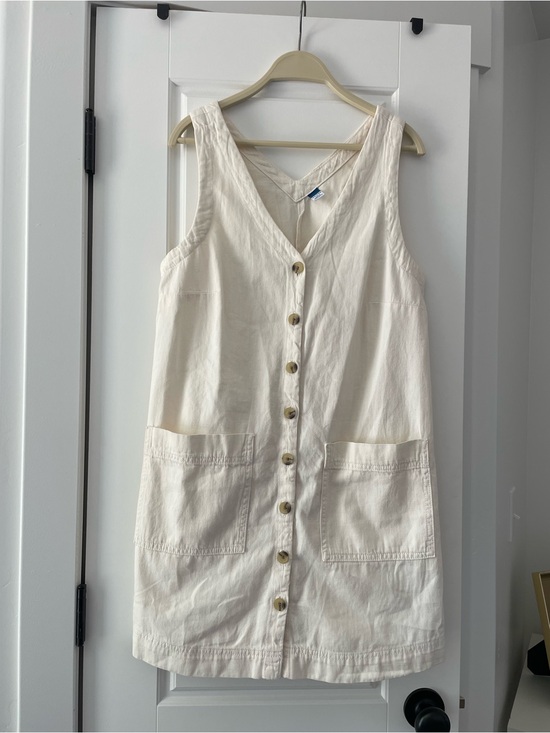 Old Navy Dresses & Skirts - Old Navy Cream Button-Front Mini Dress